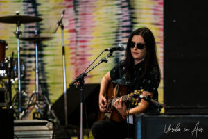Christy Vanden performing in the Barn, Vancouver Island Musicfest, Comox BC Canada.