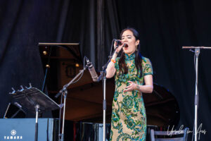 Stephanie Chou singing, Vancouver Island Musicfest, Comox BC Canada.