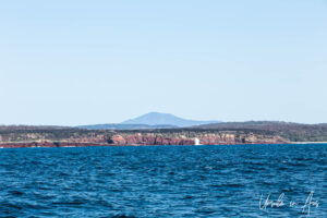 Large splash of water in front of the Eden coast, NSW Australia