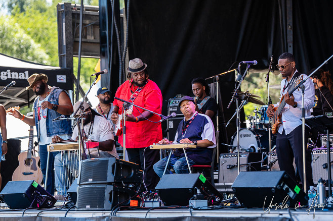 The Lee Boys on stage, Vancouver Island Musicfest, Comox Canada