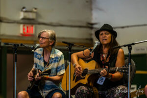 Marianne Grittani and Rose Birney performing in The Barn, Vancouver Island Musicfest, Comox Canada