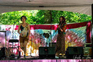 Kathryn Tickell on fiddle, Amy Thatcher clog dancing, Crossroads, Vancouver Island Musicfest, Comox Canada