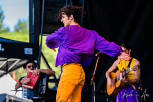 Damián Gallardo dancing, Vancouver Island Musicfest, Comox Canada