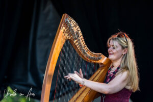 Josie Duncan on traditional harp, Vancouver Island Musicfest, Comox Canada