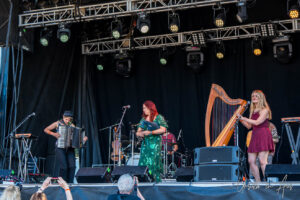Kathryn Tickell and the Darkening on the Concert Bowl stage, Vancouver Island Musicfest, Comox Canada