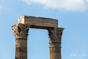 Two pillars of the Temple of Olympian Zeus, Athens, Greece