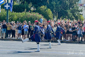 Greek Presidential Guards in Cretan uniform, Syntagma Square, Athens.