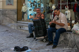Street Musicians, Ermou Street Athens Greece