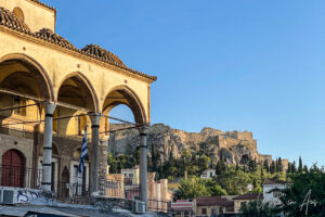 Museum of Modern Greek Culture and the Acropolis, Monasteraki Athens, Greece