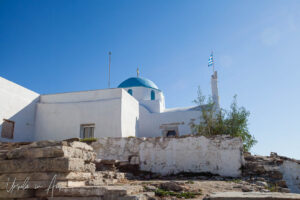 Saint Constantine Panoramic Church, Parikia, Paros Greece.