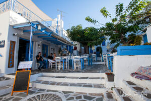 Lefkiano Restaurant courtyard, Lefkes Paros Greece.