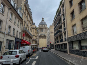 The dome of the Panthéon, Rue D'Ulm, Paris France