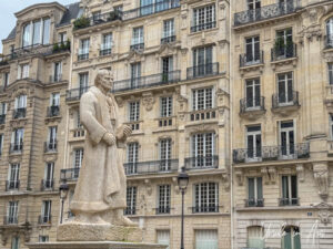 Statue of Jean-Jacques Rousseau, Place du Pantheon, Paris