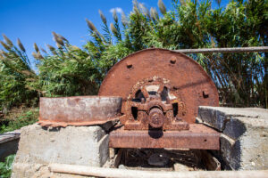 A rusty pump, Galini Village, Naxos Greece