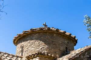 Tower, Saint George Diasoritis, Halki Naxos Greece.