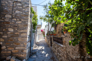 Narrow laneway, Halki Naxos Greece