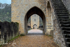 On the Pont Valentré, Cahors France