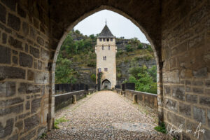 A tower of the Pont Valentré, Cahors France
