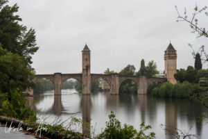 Pont Valentré from Quai Albert Cappus, Cahors France