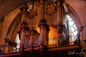 Organ inside the Cahors Cathedral, France