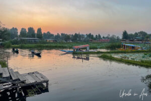 Sunset over Dal Lake, Jammu and Kashmir, India