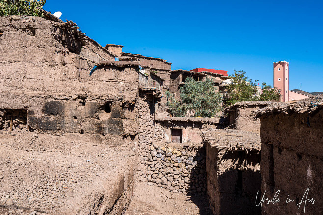 Mud brick houses, Aït Aïssa, Morocco 