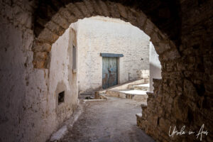 Arch between houses, Apeiranthos, Naxos, Greece