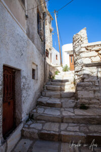 Narrow stairway, Apeiranthos, Naxos, Greece