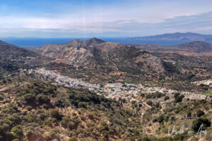 View over Chalki Village, Apeiranthos, Naxos, Greece