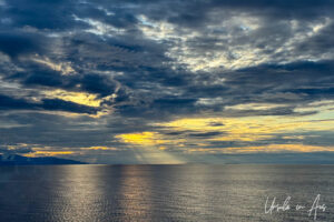 Evening skies over open ocean, Cenderawasih Bay, West Papua, Indonesia