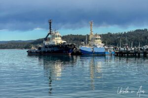 Boats on Twofold Bay, Eden NSW Australia.