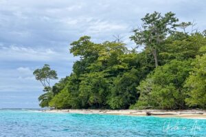 White sands and turquoise waters, Pulau Manim, West Papua Indonesia
