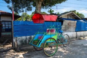 Empty pedicab, Doom, Southwest Papua, Indonesia.