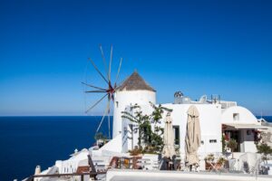Windmill, Oia, Santorini Greece