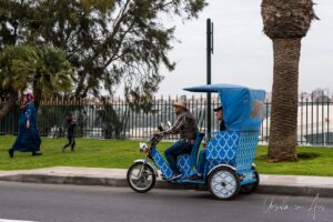 Pedicab in Boulevard Mohamed Lyazidi, Rabat Morocco.