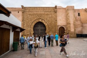 Ancient wall and gate to the Kasbah of the Udayas, Rabat Morocco.