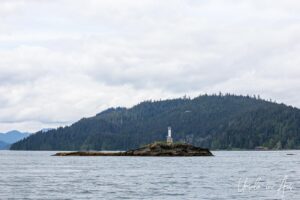 Channel marker on Skidegate Channel, Haida Gwaii BC Canada