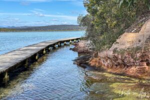 A curve in the Merimbula Boardwalk, NSW Australia