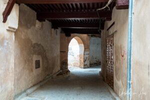 A winding corridor, Meknes medina, Morocco.