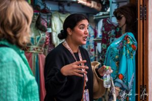 Environmental portrait: Moroccan woman, Meknes medina.