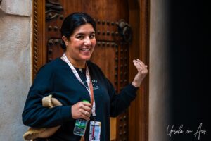 Environmental portrait: Moroccan woman, Meknes medina.