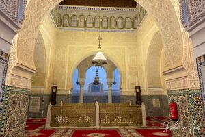 The inner tomb chamber, Mausoleum of Moulay Ismail, Meknes, Morocco