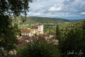 View over Saint-Cirq Lapopie, France