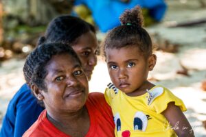 Portrait: a woman with a young girl, Pulau Soop Indonesia