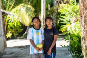 Portrait: Two young women, Pulau Soop Indonesia