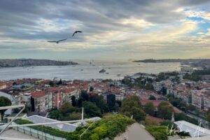 View over the Bosphorus from the Conrad Istanbul, Türkiye
