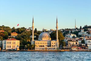 Beylerbeyi Mosque from the Bosphorus, Istanbul, Türkiye