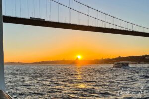 Sunset over the Bosphorus Bridge, Istanbul, Türkiye