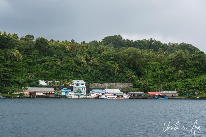 Banda Neira&nbsp;Village from the water, Indonesia