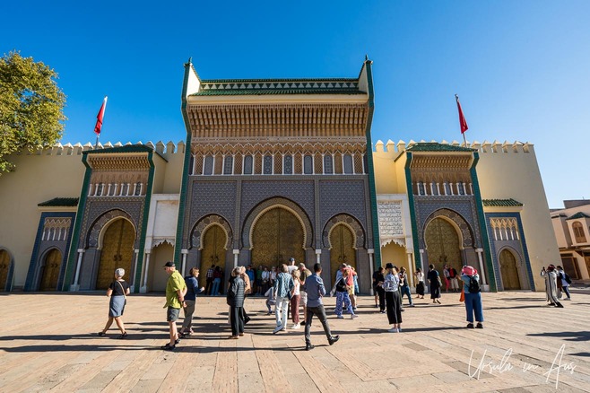 Main gates of the Dar al-Makhzen, Fes Morocco.